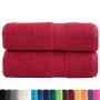 Toallas 2 unidades 100% algodón rojo 30x30 cm 600 gsm de , Toallas - Ref: Foro24-137395, Precio: 9,95 €, Descuento: %