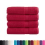 4 red 100% cotton bath towels 70x140 cm 600 gsm by , Towels - Ref: Foro24-137405, Price: 53,22 €, Discount: %