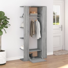 Entryway furniture 2 pieces plywood gray Sonoma by vidaXL, Lockers and storage cabinets - Ref: Foro24-3114180, Price: 131,99 ...