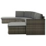 Set de muebles de jardín 4 pzas y cojines ratán sintético gris de vidaXL, Conjuntos de jardín - Ref: Foro24-312176, Precio: 6...