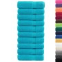 Hand towels 10 units 100% cotton turquoise 50x100 cm 600 gsm by , Towels - Ref: Foro24-137451, Price: 73,99 €, Discount: %