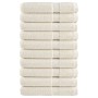 Premium towels 10 units 100% cotton cream 100x200 cm 600 gsm by , Towels - Ref: Foro24-137487, Price: 223,54 €, Discount: %