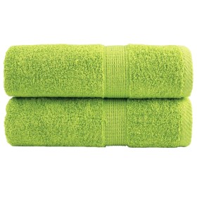 2 units of 100% cotton apple green towels 30x30 cm 600 gsm by , Towels - Ref: Foro24-137491, Price: 9,99 €, Discount: %