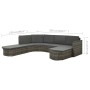 Set de muebles de jardín 4 pzas y cojines ratán sintético gris de vidaXL, Conjuntos de jardín - Ref: Foro24-312176, Precio: 6...