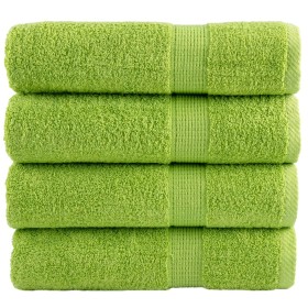 Hand towels 4 units apple green cotton 50x100 cm 600 gsm by , Towels - Ref: Foro24-137498, Price: 29,06 €, Discount: %