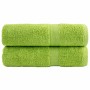 Toallas de ducha 2 uds algodón verde manzana 70x140 cm 600 gsm de , Toallas - Ref: Foro24-137500, Precio: 27,76 €, Descuento: %