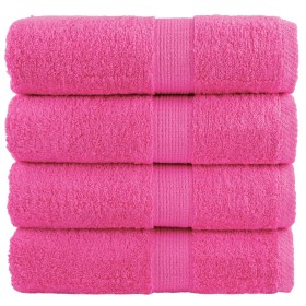 4 units of 100% cotton pink towels 30x30 cm 600 gsm by , Towels - Ref: Foro24-137516, Price: 12,99 €, Discount: %