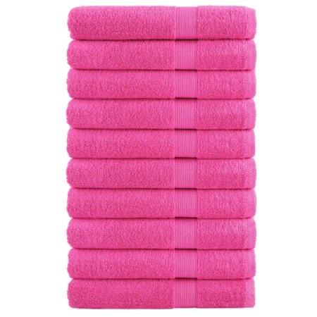 Premium towels 10 units 100% cotton pink 100x200 cm 600 gsm by , Towels - Ref: Foro24-137535, Price: 223,99 €, Discount: %