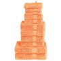 Juego de toallas 12 piezas 100% algodón naranja 600 gsm de , Toallas - Ref: Foro24-137580, Precio: 54,63 €, Descuento: %