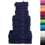 Juego de toallas 12 piezas 100% algodón azul marino 600 gsm de , Toallas - Ref: Foro24-137575, Precio: 62,47 €, Descuento: %