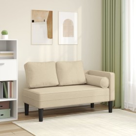 Daybed sofa with cream fabric cushions by , Daybeds - Ref: Foro24-4007584, Price: 149,27 €, Discount: %