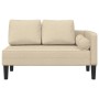 Chaiselongue-Sofa mit cremefarbenen Kissen von , Tagesbetten - Ref: Foro24-4007584, Preis: 149,27 €, Rabatt: %