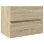 Sonoma oak veneer bathroom cabinet 60x38.5x45 cm by , Bathroom furniture - Ref: Foro24-849636, Price: 47,25 €, Discount: %