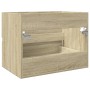 Sonoma oak veneer bathroom cabinet 60x38.5x45 cm by , Bathroom furniture - Ref: Foro24-849636, Price: 47,25 €, Discount: %