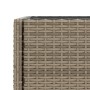 Planter with gray synthetic rattan shelf by , Pots and planters - Ref: Foro24-366389, Price: 61,29 €, Discount: %