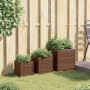 Blumenkästen 3 Stück aus braunem synthetischem Rattan von , Töpfe und Pflanzgefäße - Ref: Foro24-366396, Preis: 75,32 €, Raba...