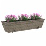 Planters with hooks 2 units synthetic rattan gray by , Pots and planters - Ref: Foro24-366406, Price: 62,99 €, Discount: %