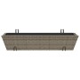 Planters with hooks 2 units synthetic rattan gray by , Pots and planters - Ref: Foro24-366406, Price: 62,99 €, Discount: %