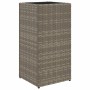 Pflanzgefäß aus grauem synthetischem Rattan 30x30x60 cm von , Töpfe und Pflanzgefäße - Ref: Foro24-366412, Preis: 51,00 €, Ra...