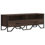 Mueble de TV madera de ingeniería marrón roble 122x34x41 cm de , Muebles TV - Ref: Foro24-848583, Precio: 107,99 €, Descuento: %