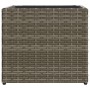 Synthetic gray rattan planter 36x30x32 cm by , Pots and planters - Ref: Foro24-366427, Price: 35,99 €, Discount: %