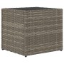 Synthetic gray rattan planter 36x30x32 cm by , Pots and planters - Ref: Foro24-366427, Price: 35,99 €, Discount: %