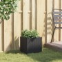 Black synthetic rattan planter 36x30x32 cm by , Pots and planters - Ref: Foro24-366425, Price: 35,66 €, Discount: %