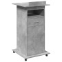 Engineered wood lectern with wheels and drawer, 55x55x107cm by , Desks - Ref: Foro24-848027, Price: 132,13 €, Discount: %