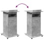 Engineered wood lectern with wheels and drawer, 55x55x107cm by , Desks - Ref: Foro24-848027, Price: 132,13 €, Discount: %