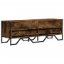 Engineered wood TV stand in smoked oak, 122x34x41 cm by , TV Furniture - Ref: Foro24-848581, Price: 103,91 €, Discount: %