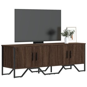 Engineered wood TV stand in brown oak, 122x34x41 cm by , TV Furniture - Ref: Foro24-848588, Price: 90,62 €, Discount: %