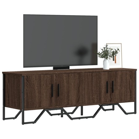 Engineered wood TV stand in brown oak, 122x34x41 cm by , TV Furniture - Ref: Foro24-848588, Price: 90,99 €, Discount: %