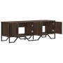 Engineered wood TV stand in brown oak, 122x34x41 cm by , TV Furniture - Ref: Foro24-848588, Price: 90,99 €, Discount: %