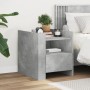 Bedside table made of gray concrete engineered wood, 45x50x50 cm. by , Nightstands - Ref: Foro24-848279, Price: 79,73 €, Disc...