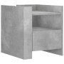 Bedside table made of gray concrete engineered wood, 45x50x50 cm. by , Nightstands - Ref: Foro24-848279, Price: 79,73 €, Disc...