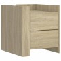 Mesita de noche madera de ingeniería roble Sonoma 45x50x50 cm de , Mesitas de noche - Ref: Foro24-848285, Precio: 81,47 €, De...