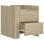 Engineered wood nightstand in Sonoma oak, 45x50x50 cm. by , Nightstands - Ref: Foro24-848285, Price: 73,89 €, Discount: %