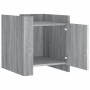 Mesita de noche madera de ingeniería gris Sonoma 45x50x50 cm de , Mesitas de noche - Ref: Foro24-848302, Precio: 60,04 €, Des...