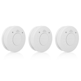 Smartwares Set of 3 white smoke detectors 10x10x3.3 cm by Smartwares, Smoke and carbon monoxide detectors - Ref: Foro24-43682...