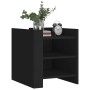 Engineered wood black bedside table 45x50x50 cm by , Nightstands - Ref: Foro24-848291, Price: 60,88 €, Discount: %