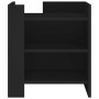 Engineered wood black bedside table 45x50x50 cm by , Nightstands - Ref: Foro24-848291, Price: 60,88 €, Discount: %