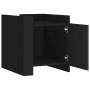 Mesita de noche madera de ingeniería negro 45x50x50 cm de , Mesitas de noche - Ref: Foro24-848298, Precio: 60,04 €, Descuento: %