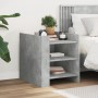 Bedside table made of gray concrete engineered wood, 45x50x50 cm. by , Nightstands - Ref: Foro24-848293, Price: 65,40 €, Disc...