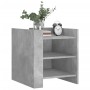 Bedside table made of gray concrete engineered wood, 45x50x50 cm. by , Nightstands - Ref: Foro24-848293, Price: 65,40 €, Disc...