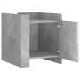 Mesita de noche madera de ingeniería gris hormigón 45x50x50 cm de , Mesitas de noche - Ref: Foro24-848300, Precio: 58,42 €, D...