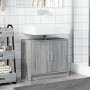 Armario de lavabo madera de ingeniería gris Sonoma 63x29x55 cm de , Muebles de baño - Ref: Foro24-848099, Precio: 61,07 €, De...