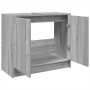 Waschbeckenunterschrank aus Sonoma-Eichenholz 63x29x55 cm in Grau. von , Badezimmermöbel - Ref: Foro24-848099, Preis: 61,13 €...