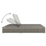 Gray Synthetic Rattan Double Lounger by vidaXL, Outdoor beds - Ref: Foro24-312155, Price: 345,99 €, Discount: %