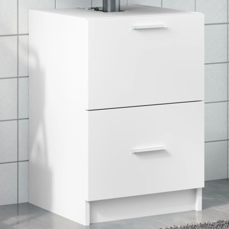 Armario de lavabo madera de ingeniería blanco 40x37x59 cm de , Muebles de baño - Ref: Foro24-848101, Precio: 73,00 €, Descuen...