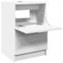 Engineered wood white bathroom cabinet 40x37x59 cm by , Bathroom furniture - Ref: Foro24-848101, Price: 73,00 €, Discount: %